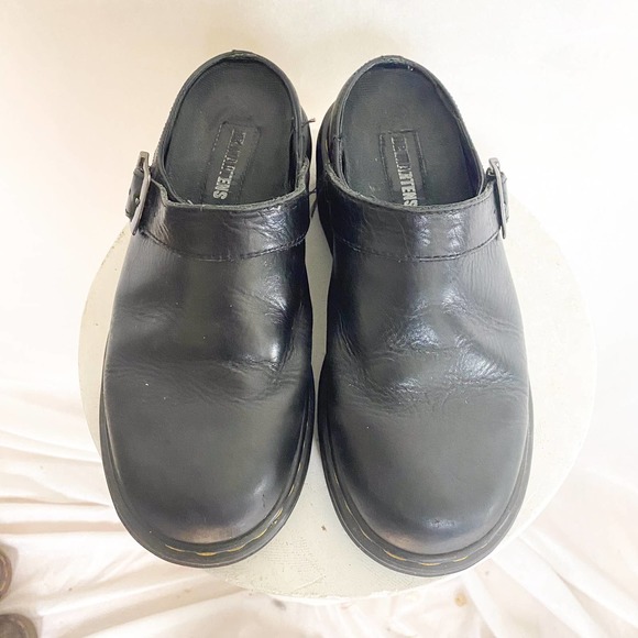 Doc Martens Made in England Sling Back 90s Buckle Vintage Mule Shoes - Picture 2 of 8